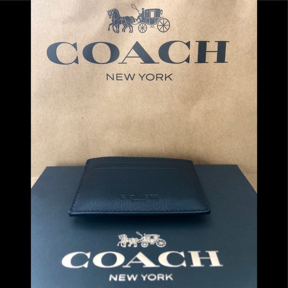 NWT Authentic Coach Money Clip Credit Card Holder - Picture 3 of 6